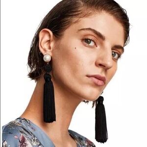 earrings vintage style, color black